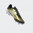 adidas Unisex' F50 League Messi Firm/Multi-Ground Soccer Cleats Boots - Gold - حذاء اديداس اف 50 ليجا ميسي فيرم ملتي جراوند للجنسين لون ذهبي وابيض