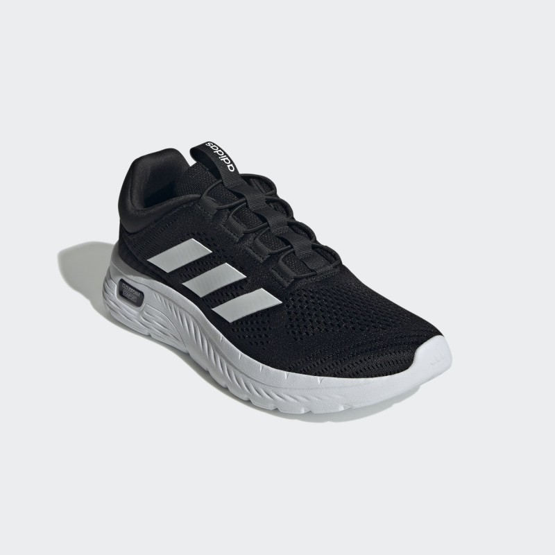 adidas Men's Cloudfoam Comfy Shoes - Black- حذاء اديداس كلاود فوم كومفي للرجال لون اسود ونعل ابيض