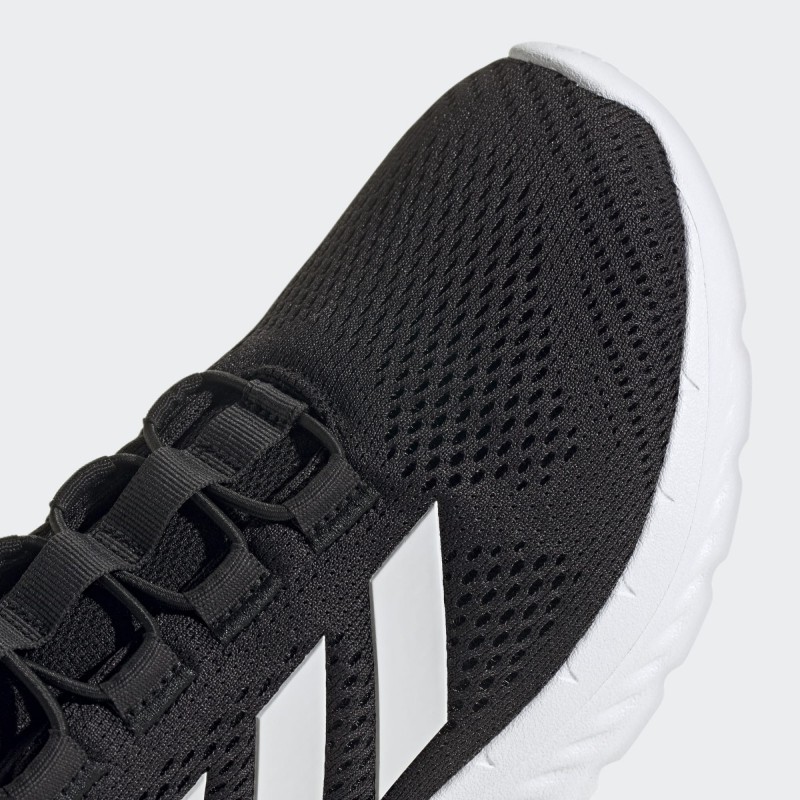 adidas Men's Cloudfoam Comfy Shoes - Black- حذاء اديداس كلاود فوم كومفي للرجال لون اسود ونعل ابيض