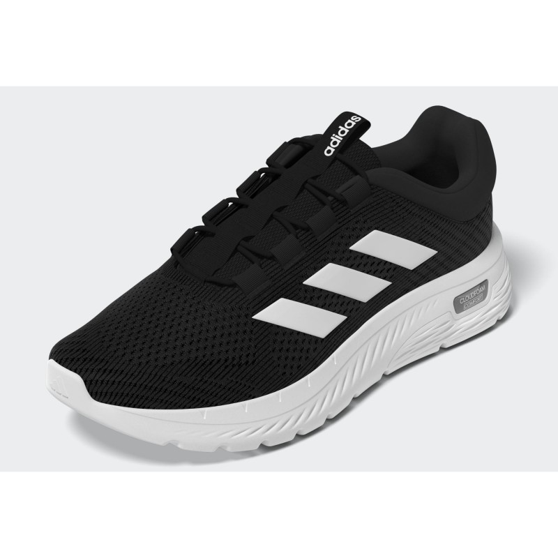 adidas Men's Cloudfoam Comfy Shoes - Black- حذاء اديداس كلاود فوم كومفي للرجال لون اسود ونعل ابيض