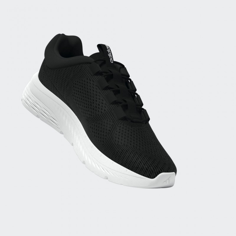adidas Men's Cloudfoam Comfy Shoes - Black- حذاء اديداس كلاود فوم كومفي للرجال لون اسود ونعل ابيض