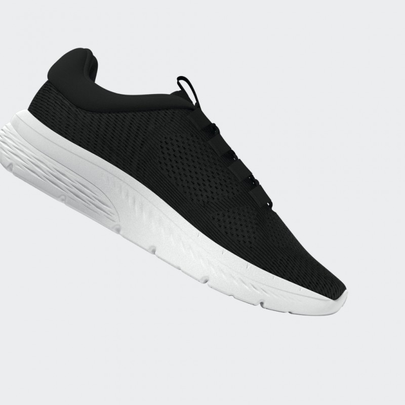adidas Men's Cloudfoam Comfy Shoes - Black- حذاء اديداس كلاود فوم كومفي للرجال لون اسود ونعل ابيض