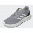 adidas Men's Cloudfoam Move Sock Shoes - Grey- حذاء اديداس كلاود فوم موف سوك للرجال لون رمادي ونعل ابيض