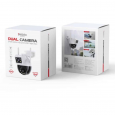 كاميره مزوجة متحركة + ثابته للاماكن الخارجيه Yesido KM12 4 Mega Pixels Dual CCTV Camera