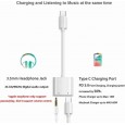 كيبل تحويل صوت من تايب سي الى اوكس  3.5 ملم Type -C to 3.5 mm Headphone - لون أزرق