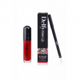 Delfy 3D Volume Lip Gloss with Lip Line Perfector (Red Rose) 7 ML- محدد شفاه مع جلوس من ديلفي