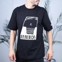 تيشيرت ديادورا سي تي آن نص كم للرجال لون أسود || Diadora Men's CTN T-Shirts