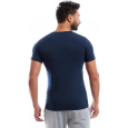 تيشيرت داخلي نص كم قطن ستريتش قبة في من قطونيل للرجال لون كحلي- Cottonil Cotton Stretch Half Sleeve V- Navy