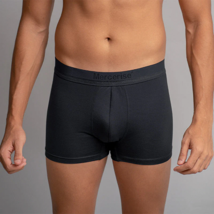 بوكسر مرسريزيه من قطونيل للرجال لون اسود- Cottonil Mercerise Platinum Boxer- Black