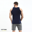 شباح داخلي قطن ستريتش من قطونيل للرجال لون كحلي- Cottonil Cotton Stretch Sleevess- Navy