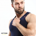 شباح داخلي قطن ستريتش من قطونيل للرجال لون كحلي- Cottonil Cotton Stretch Sleevess- Navy