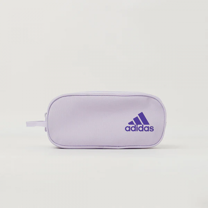 مقلمة اديداس لوجو برينتد بينسل لون ابيض وبنفسجي-adidas Logo Printed Pencil Case