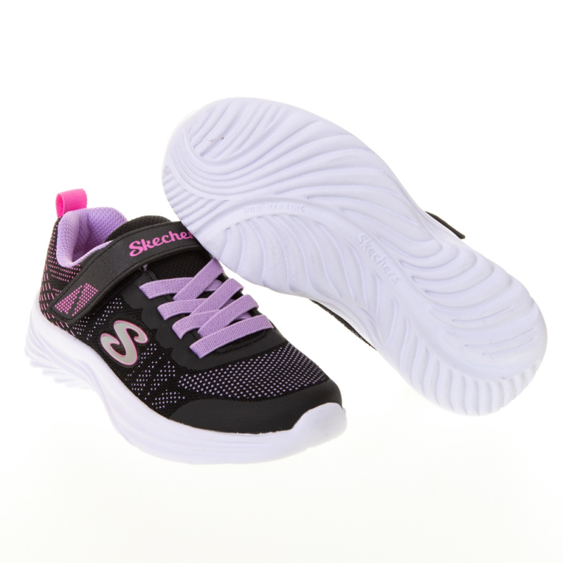 حذاء سكيتشرز دريمي دانسر راديتنت للأطفال لون أسود ونعل أبيض Skechers Kids Dreamy Dancer - Radiant Rogue Shoes