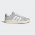 حذاء اديداس كورت بيس للرجال لون رمادي-adidas Mens' Grand Court Base Shoes- Grey