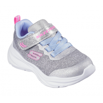 حذاء سكيتشرز باور جامز- ايفري دي للأطفال لون سكني ونعل ابيض-Skechers Kids' Power Jams - Everyday Bestie Shoes