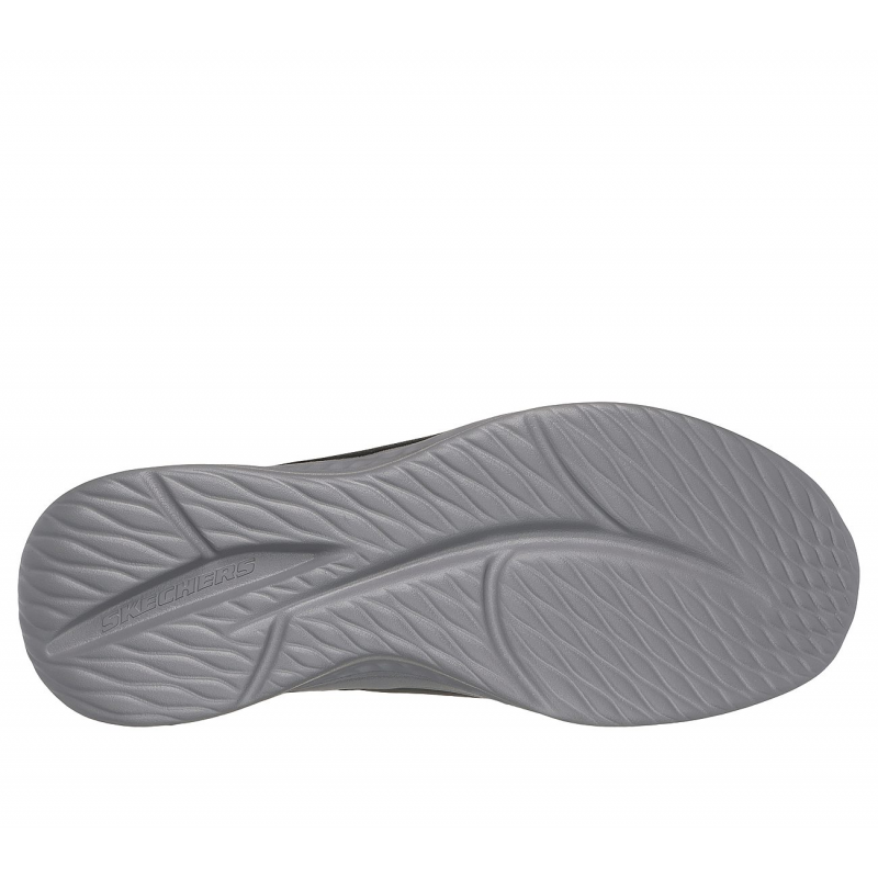 Skechers Men's Relaxed Fit: Slade - Raymar Shoes - حذاء سكيتشرز ريلاكس فيت: سلاد رايمار للرجال لون أسود ونعل رمادي