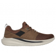 Skechers Men's Relaxed Fit: Slade - Raymar Shoes - حذاء سكيتشرز ريلاكس فيت: سلاد رايمار للرجال لون بني ونعل بيج