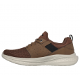 Skechers Men's Relaxed Fit: Slade - Raymar Shoes - حذاء سكيتشرز ريلاكس فيت: سلاد رايمار للرجال لون بني ونعل بيج