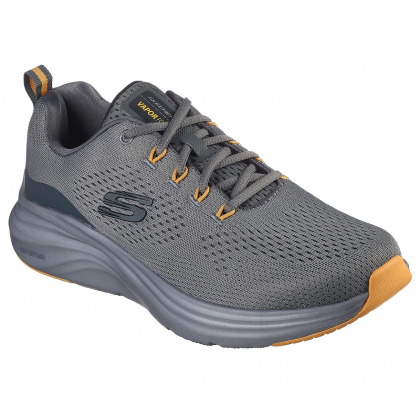 Skechers Men's Vapor Foam Shoes - حذاء سكيتشرز فابور فوم للرجال لون زيتي ونعل رمادي