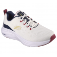 Skechers Men's Vapor Foam Shoes - حذاء سكيتشرز فابور فوم للرجال لون ابيض وكحلي ونعل ابيض