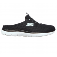 Skechers Women's Summits - Swift Step Shoes - حذاء سكيتشرز سميتس - سويفت ستيب للنساء لون اسود ونعل ابيض