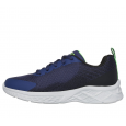 Skechers Unisex' Microspec II - Vovrix Shoes - حذاء سكيتشرز ميكروسبيس 2- فوفريكس للجنسين لون كحلي ونعل ابيض