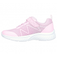 حذاء سكيتشرز مايكروسبيك بلس سويرل سويت للأطفال لون زهري ونعل أبيض- Skechers Kids' Microspec Plus Swirl Sweet Shoes