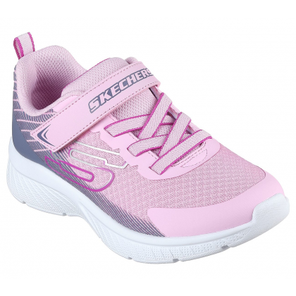 حذاء سكيتشرز مايكروسبيك بلس - سبرينت سبيد للأطفال لون زهري ونعل أبيض- Skechers Kids' Microspec Plus - Sprint Speed Shoes