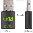 wifi 5G Bluetooth USB adapter - محول لاسلكي بمنفذ يو اس بي