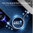 عظمة شاحن سريع مع سلك طويل  - تايب سي- طول 2 متر Fast Charger Cable