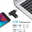 فلاشة Flash Memory OTG micro 8 GB - ماركة Miniseas - لون أخضر