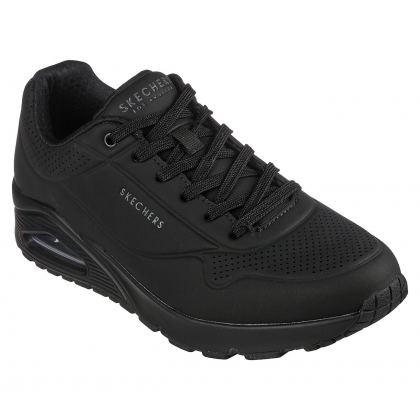 Skechers Men's Uno - Stand On Air Shoes - حذاء سكيتشرز أونو ستاند اون اير للرجال لون أسود