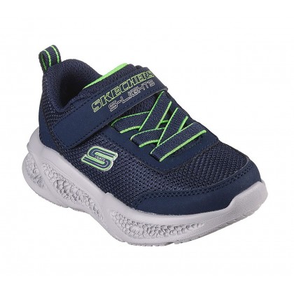 حذاء سكيتشرز ميتور لايت للأطفال لون كحلي ونعل أبيض - Skechers Kid's Meteor - Lights Shoes