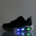 حذاء سكيتشرز ميتور لايت للأطفال لون كحلي ونعل أبيض - Skechers Kid's S Lights: Meteor-Lights Shoes