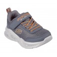 حذاء سكيتشرز ميتور لايت للأطفال لون رمادي ونعل أبيض - Skechers Kid's Meteor - Lights Shoes