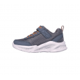 حذاء سكيتشرز ميتور لايت للأطفال لون رمادي ونعل أبيض - Skechers Kid's Meteor - Lights Shoes