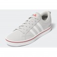 adidas Unisex VS Pace 2.0 Shoes - Grey- حذاء اديداس في اس بيس 2.0 للجنسين لون رمادي ونعل أبيض