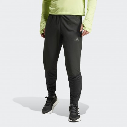 adidas Mens' Adizero Running Joggers - Black- بنطلون اديداس ادي زيرو للرجال لون أسود