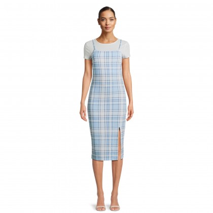 فستان بيتي للنساء لون أزرق