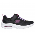 Skechers Girls' Microspec Max - Racer Gal Shoes - حذاء سكيتشرز ميكروسبيس ماكس للأطفال البنات لون أسود ونعل أبيض