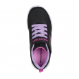 Skechers Girls' Microspec Max - Racer Gal Shoes - حذاء سكيتشرز ميكروسبيس ماكس للأطفال البنات لون أسود ونعل أبيض