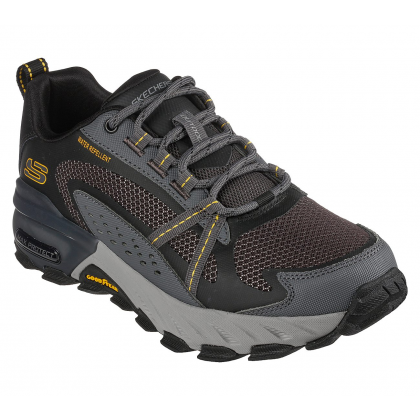 Skechers Men's Max Protect Shoes - حذاء سكيتشرز ماكس بروتيكت للرجال لون أسود ورمادي وأصفر