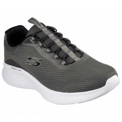 Skechers Men's Skech-Lite Pro - Frenner Shoes - حذاء سكيتشرز سكيتش لايت برو-فرينر للرجال لون زيتي ونعل أبيض