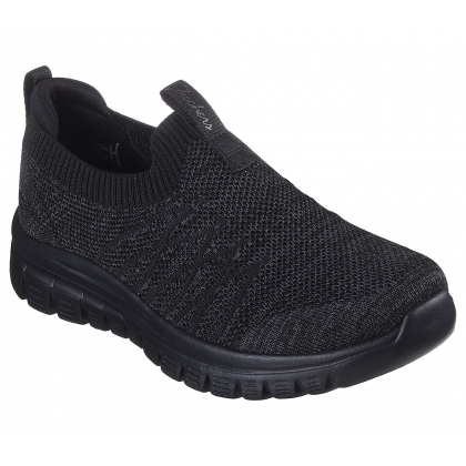 Skechers Women's Active Graceful - Good Vibe Shoes - حذاء سكيتشرز أكتيف جريسفول- جود فايب للنساء لون أسود