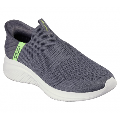 حذاء سكيتشرز سليب انس: ألترا فليكس 3.0 للرجال لون رمادي ونعل أبيض- Skechers Men's Slip-Ins: Ultra Flex 3.0 - Viewpoint Shoes