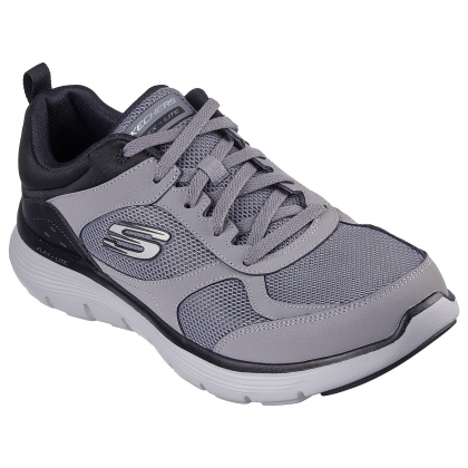 Skechers Men's  Flex Advantage 5.0 - Gano Shoes - حذاء سكيتشرز فليكس ادفانتيج 5.0 للرجال لون رمادي وأسود