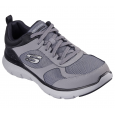 Skechers Men's  Flex Advantage 5.0 - Gano Shoes - حذاء سكيتشرز فليكس ادفانتيج 5.0 للرجال لون رمادي وأسود