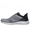 Skechers Men's  Flex Advantage 5.0 - Gano Shoes - حذاء سكيتشرز فليكس ادفانتيج 5.0 للرجال لون رمادي وأسود