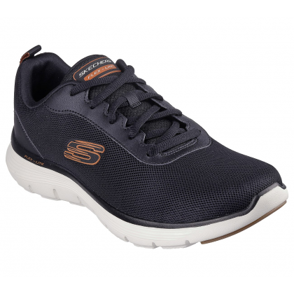 Skechers Men's  Flex Advantage 5.0 - Concourse Shoes -حذاء سكيتشرز فليكس ادفانتيج 5.0 للرجال لون أسود ونعل أبيض