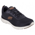 Skechers Men's  Flex Advantage 5.0 - Concourse Shoes -حذاء سكيتشرز فليكس ادفانتيج 5.0 للرجال لون أسود ونعل أبيض